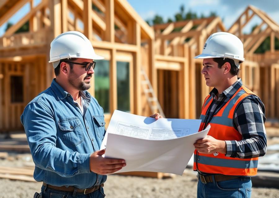 Construction crew on site