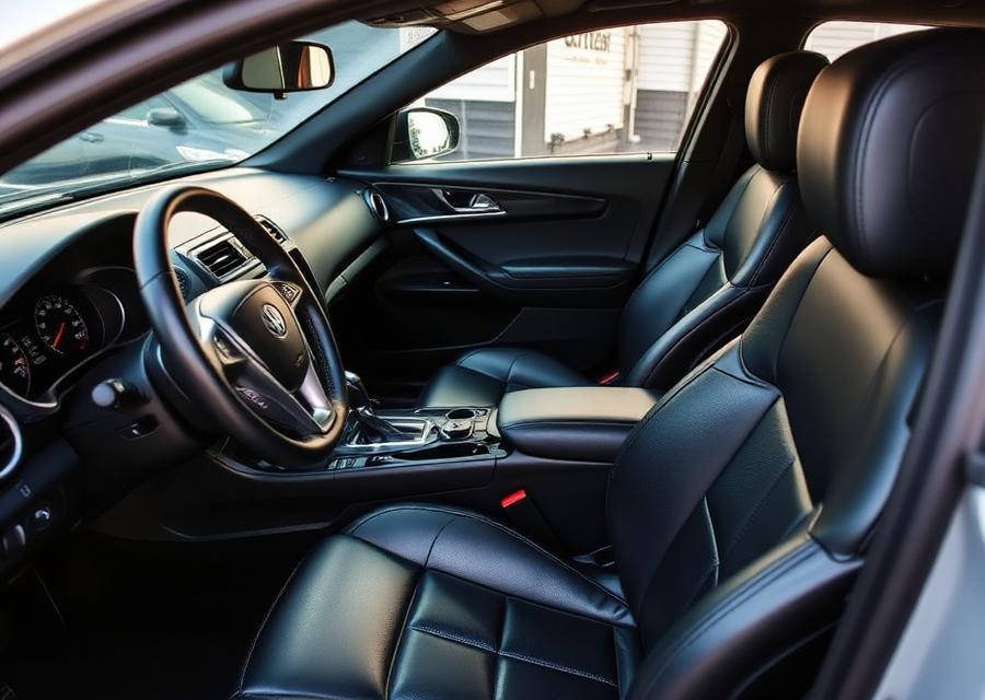 Detailed car interior