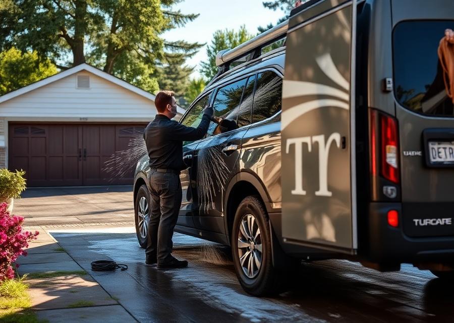 Mobile detailing setup