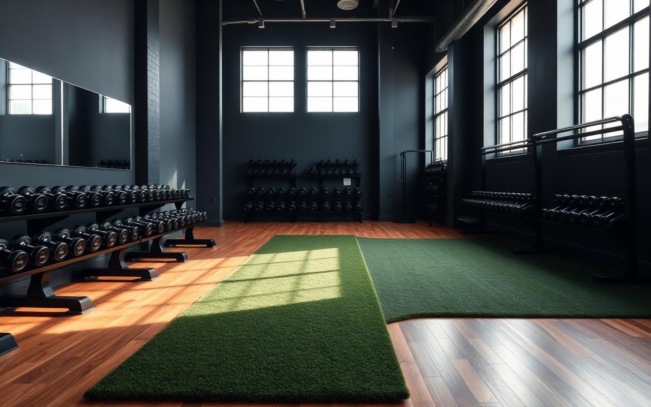 Modern gym floor